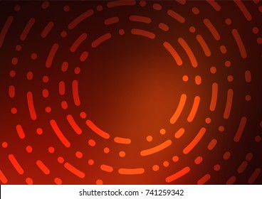 Dark Red, Yellow vector natural abstract texture. Shining colored illustration with doodles in Zen tangle style. The pattern can be used for coloring books and pages for kids.