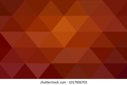 Dark Red, Yellow vector Pattern.  triangular template. Geometric sample. Repeating routine with triangle shapes. New texture for your design. Pattern can be used for background.