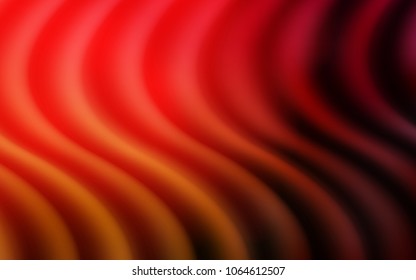 Dark Red, Yellow vector pattern with curved circles. Shining crooked illustration in marble style. New composition for your brand book.
