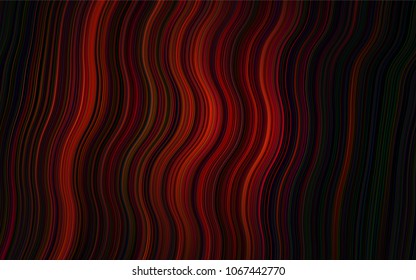 Dark Red, Yellow vector pattern with bent ribbons. A completely new color illustration in marble style. Textured wave pattern for backgrounds.