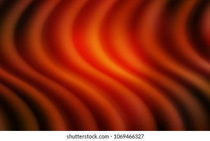 Dark Red, Yellow vector pattern with bent lines. Geometric illustration in marble style with gradient.  The best blurred design for your business.