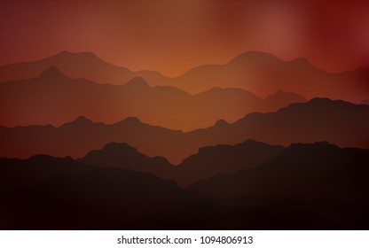 Dark Red, Yellow vector pattern with lines, ovals. An elegant bright illustration with gradient. A completely new memphis design for your business.