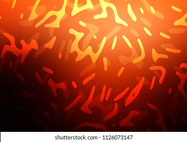 Dark Red, Yellow vector pattern with lamp shapes. Brand new colored illustration in marble style with gradient. The elegant pattern for brand book.