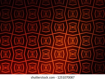 Dark Red, Yellow vector pattern with narrow lines. Shining colored illustration with narrow lines. Best design for your ad, poster, banner.