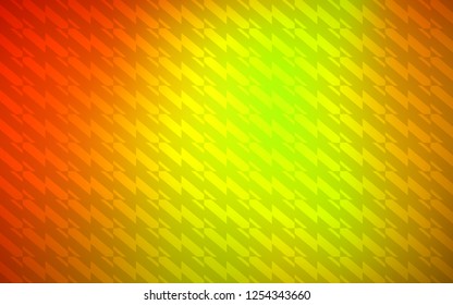 Dark Red, Yellow vector pattern with sharp lines. Glitter abstract illustration with colorful sticks. Pattern for ad, booklets, leaflets.
