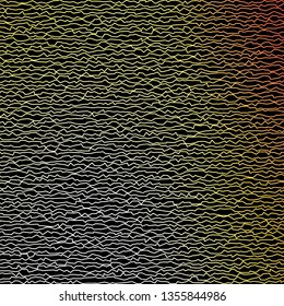 Dark Red, Yellow vector pattern with curved lines. Gradient illustration in simple style with bows. Template for cellphones.