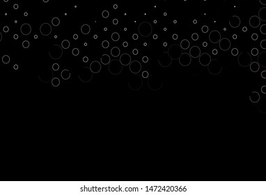 Dark Red, Yellow vector pattern with spheres. Blurred bubbles on abstract background with colorful gradient. Completely new template for your brand book.