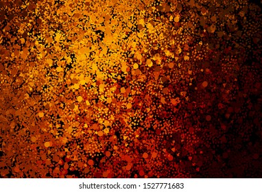 Dark Red, Yellow vector pattern with random forms. Decorative design in abstract style with random forms. Best smart design for your business.