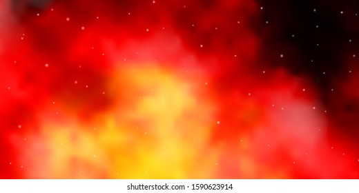 Dark Red, Yellow vector pattern with abstract stars. Colorful illustration with abstract gradient stars. Design for your business promotion.