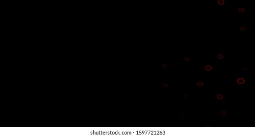 Dark Red, Yellow vector pattern with magic elements. Colorful mystic symbols with a gradient in ancient style. Background for esoteric, mystic designs.