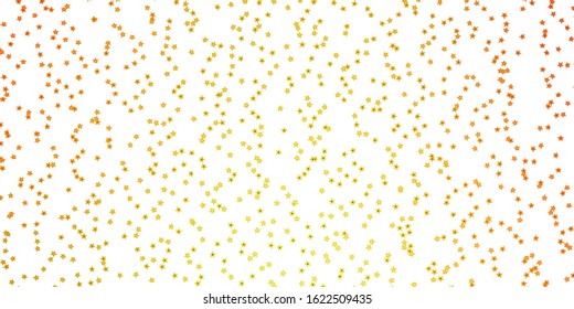 Dark Red, Yellow vector pattern with abstract stars. Shining colorful illustration with small and big stars. Pattern for new year ad, booklets.