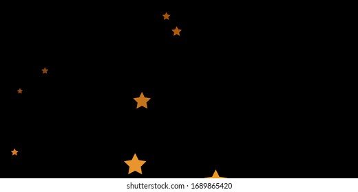 Dark Red, Yellow vector pattern with abstract stars. Shining colorful illustration with small and big stars. Pattern for wrapping gifts.