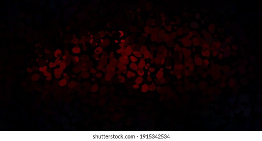 Dark red, yellow vector pattern with abstract shapes. Modern abstract illustration with gradient random forms. Background for cell phones.