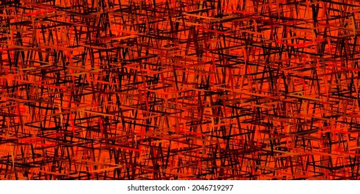 Dark Red, Yellow vector pattern with sharp lines. Lines on blurred abstract background with gradient. Pattern for ads, posters, banners.