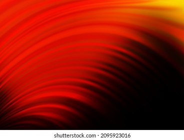 Dark Red, Yellow vector pattern with lava shapes. A sample with blurred bubble shapes. Pattern for your business design.