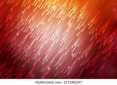 Dark Red, Yellow vector pattern with sharp lines. Lines on blurred abstract background with gradient. Pattern for ads, posters, banners.
