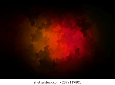 Dark Red, Yellow vector pattern with random forms. Decorative design in abstract style with random forms. Best smart design for your business.