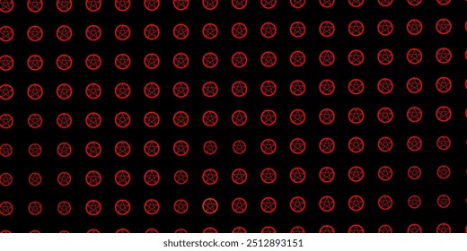 Vermelho-escuro, padrão de vetor amarelo com elementos mágicos. Ilustração abstrata com formas gradientes góticas. Design simples para representação oculta.