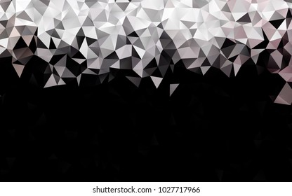 Dark Red, Yellow vector polygon abstract pattern. A vague abstract illustration with gradient. The completely new template can be used for your brand book.