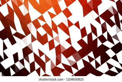 Dark Red, Yellow vector polygon abstract layout. Triangular geometric sample with gradient.  The completely new template can be used for your brand book.