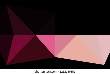 Dark Red, Yellow vector polygon abstract background. A sample with polygonal shapes. Brand new design for your business.