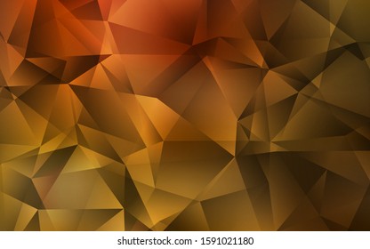 Dark Red, Yellow vector polygon abstract layout. Polygonal abstract illustration with gradient. New template for your brand book.