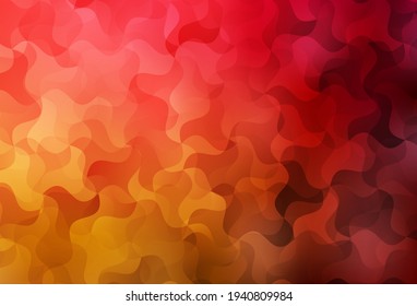 Dark Red, Yellow vector polygon abstract backdrop. A completely new color illustration in a polygonal style. Polygonal design for your web site.