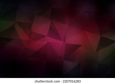 Dark Red, Yellow vector polygon abstract backdrop. Polygonal abstract illustration with gradient. New template for your brand book.