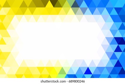 Dark Red, Yellow vector polygon abstract template. Colorful illustration in abstract style with gradient. The template can be used as a background for cell phones.