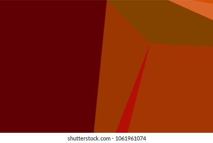 Dark Red, Yellow vector polygonal pattern. Shining illustration, which consist of triangles. Brand-new design for your business.