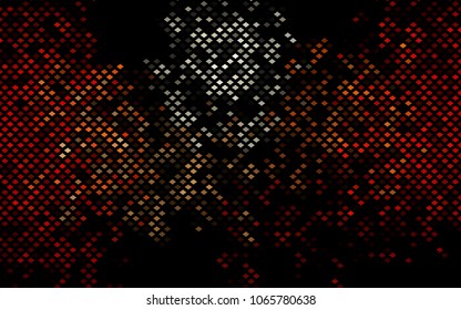 Dark Red, Yellow vector polygonal illustration, which consist of rectangles. Rectangular pattern for your business design. Geometric background in Origami style with gradient. 
