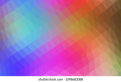 Dark Red, Yellow vector polygonal template. Shining colored illustration in a Brand new style. Brand new design for your business.
