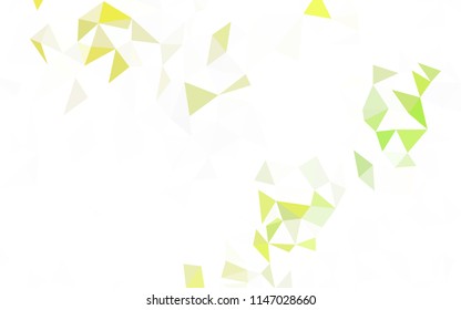 Dark Red, Yellow vector polygonal background. Modern abstract illustration with triangles. Completely new template for your banner.