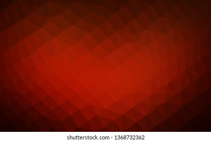 Dark Red, Yellow vector polygonal template. An elegant bright illustration with gradient. New texture for your design.
