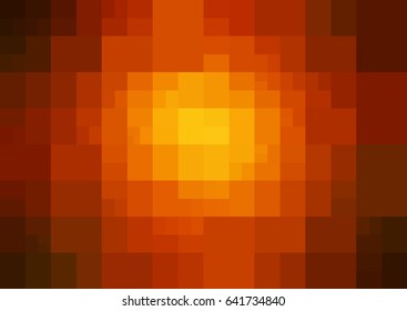 Dark Red, Yellow vector polygonal illustration, which consist of rectangles. Rectangular pattern for your business design. Geometric background in Origami style with gradient. 