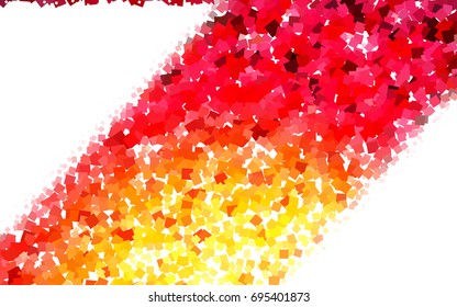 Dark Red, Yellow vector polygonal illustration, which consist of rectangles. Rectangular pattern for your business design. Geometric background in Origami style with gradient. 