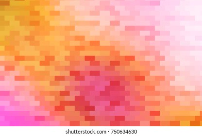 Dark Red, Yellow vector polygonal illustration, which consist of rectangles. Rectangular pattern for your business design. Geometric background in Origami style with gradient. 