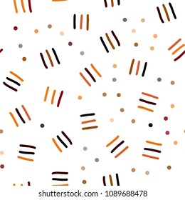 Dark Red, Yellow vector seamless template with geometric lines. Seamless gradient abstract lines on white background. Design for textile, fabric, wallpapers.