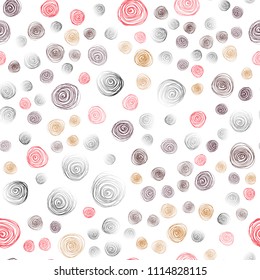 Dark Red, Yellow vector seamless natural elegant pattern. flowers on elegant natural pattern with gradient. The best blurred design for your business.
