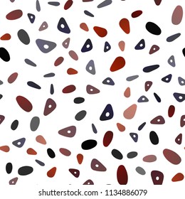 Dark Red, Yellow vector seamless template with crystals, circles. Abstract gradient illustration with circles, triangles. Pattern for commercials.