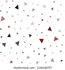 Dark Red, Yellow vector seamless texture in triangular style. Abstract gradient illustration with triangles. Best design for your ad, poster, banner.
