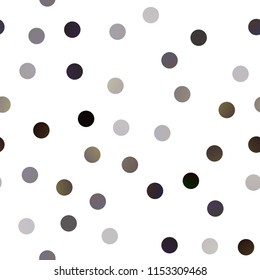 Dark Red, Yellow vector seamless texture with disks. Beautiful colored illustration with blurred circles in nature style. Beautiful design for your business natural advert.