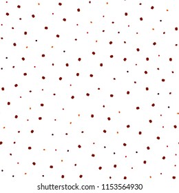 Dark Red, Yellow vector seamless template with circles. Abstract illustration with colored bubbles in nature style. Template for business cards, websites.