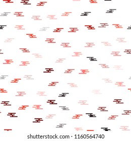 Dark Red, Yellow vector seamless layout with flat lines. Lines on blurred abstract background with gradient. The pattern can be used as ads, poster, banner for commercial.