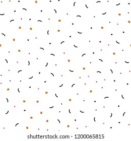 Dark Red, Yellow vector seamless template with circles, triangles. Illustration with set of colorful abstract circles and lines. Trendy design for wallpaper, fabric makers.