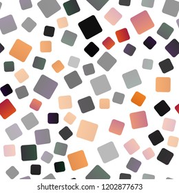 Dark Red, Yellow vector seamless pattern in square style. Beautiful illustration with rectangles and squares. The template can be used as a background.