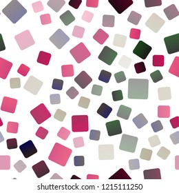 Dark Red, Yellow vector seamless backdrop with rectangles, squares. Rectangles on abstract background with colorful gradient. Pattern can be used for websites.