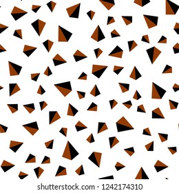 Dark Red, Yellow vector seamless, isometric background with triangles. Illustration with set of colorful triangles. Design for wallpaper, fabric makers.
