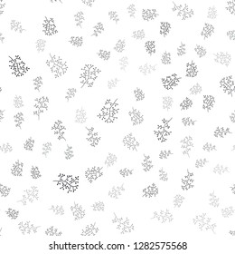 Dark Red, Yellow vector seamless doodle layout with leaves, branches. Leaves and branches with gradient on white background. Template for business cards, websites.