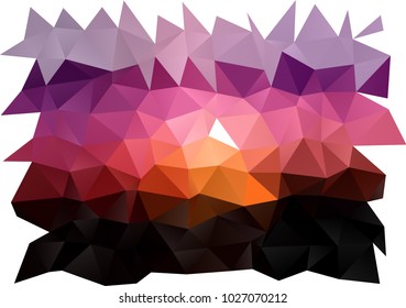 Dark Red, Yellow vector shining triangular pattern. An elegant bright illustration with gradient. The polygonal design can be used for your web site.